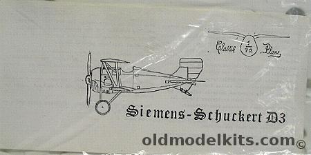 Classic Plane 1/72 Siemens Schuckert D3 (D-3) plastic model kit